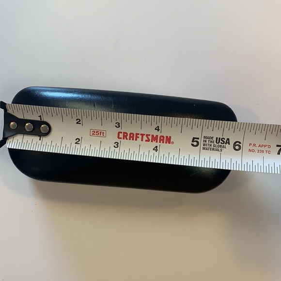 Coach black faux leather eye/ sunglasses case Unisex-1 - Picture 9 of 9